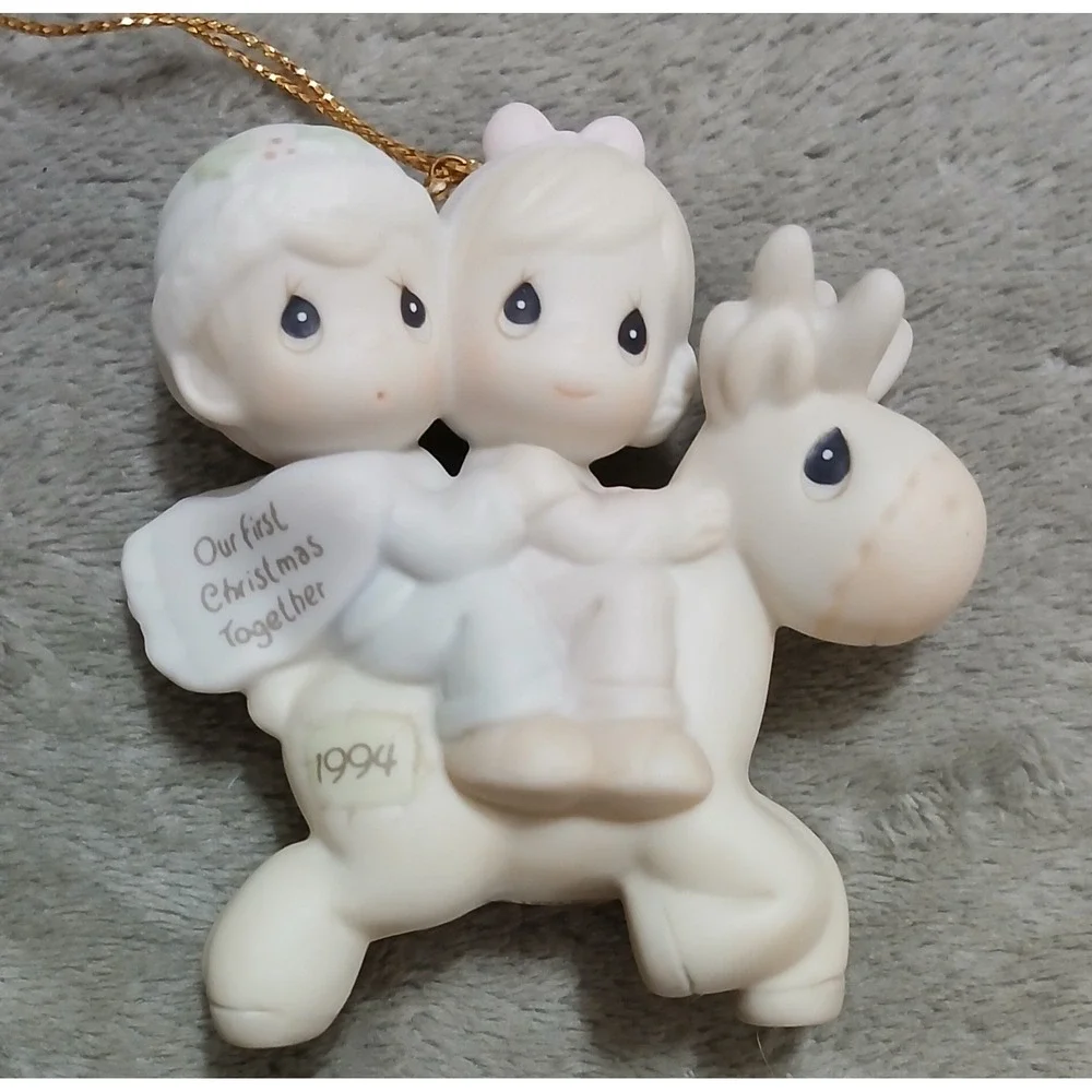Precious Moments Our First Christmas Together Vintage Ornament 1994 With Box EUC